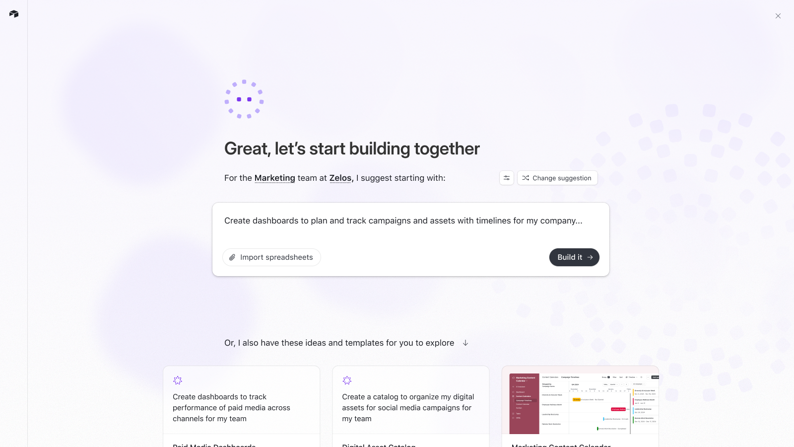 Prompt template gallery